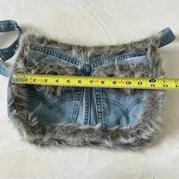 handheart jeans bag denim handmade shoulder bag - Picture 8 of 12